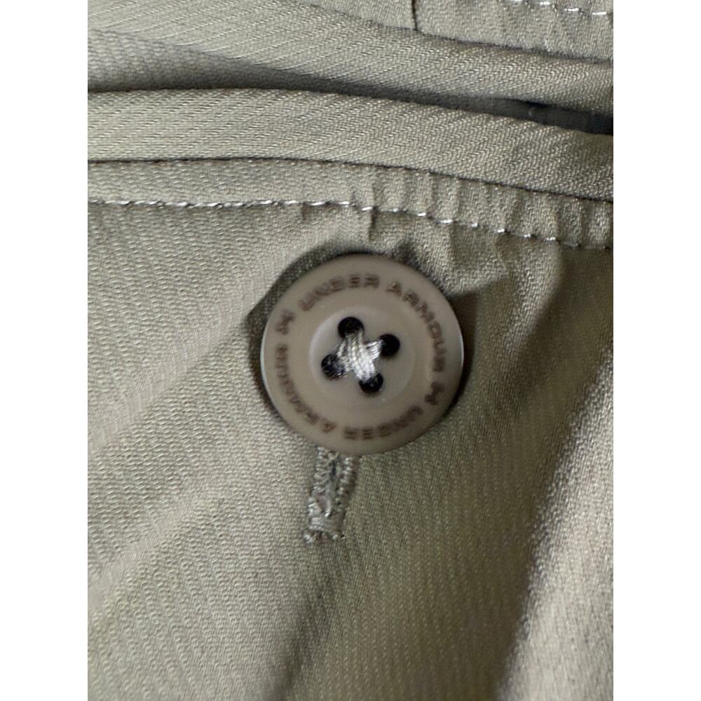 Under Armour UA Bentgrass Tech Golf Activewear Pants Khaki Men 36x32 1236337 EUC - Picture 7 of 9
